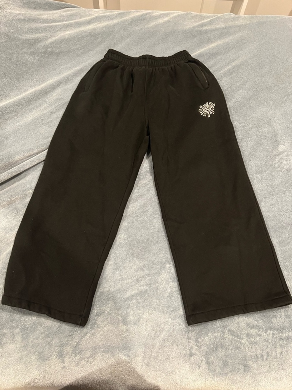 Always Do What You Should Do baggy Jogger Pants 
Black
Size: S
